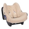 Beige beschermhoes voor autostoel groep 0 - Car seat cover pure beige 0+ (Geboortelijst Baby V.M.)